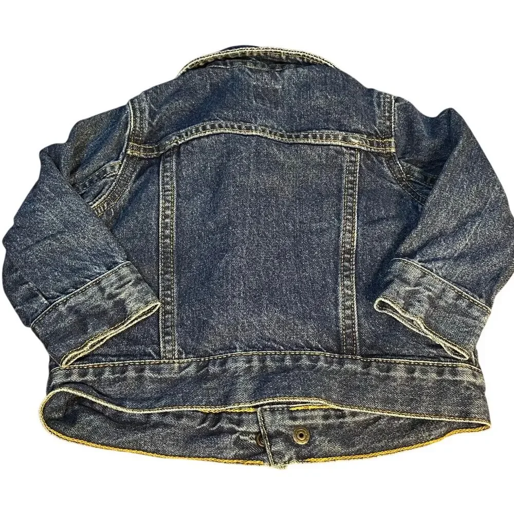 Gap dark wash denim snap‎ closure jean jacket SIZE 12-18M